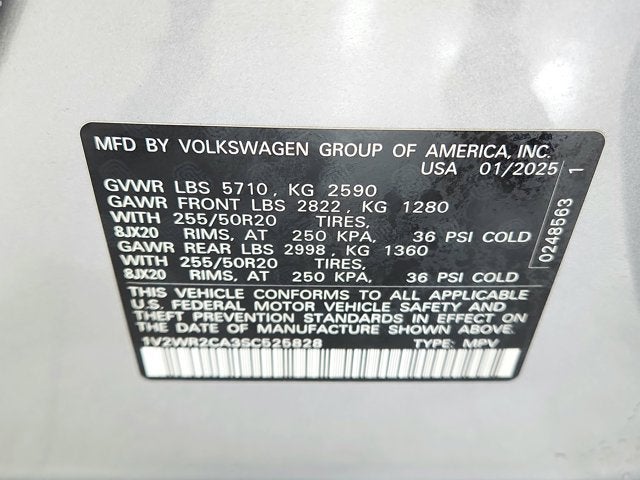 2025 Volkswagen Atlas 2.0T SE w/Technology