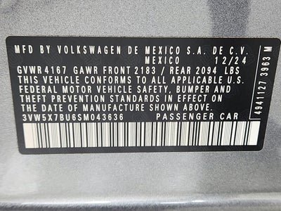 2025 Volkswagen Jetta S