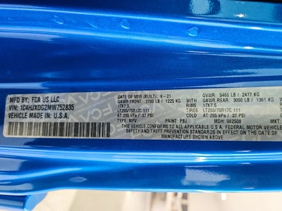 2021 Jeep Wrangler Unlimited Unlimited Willys Sport