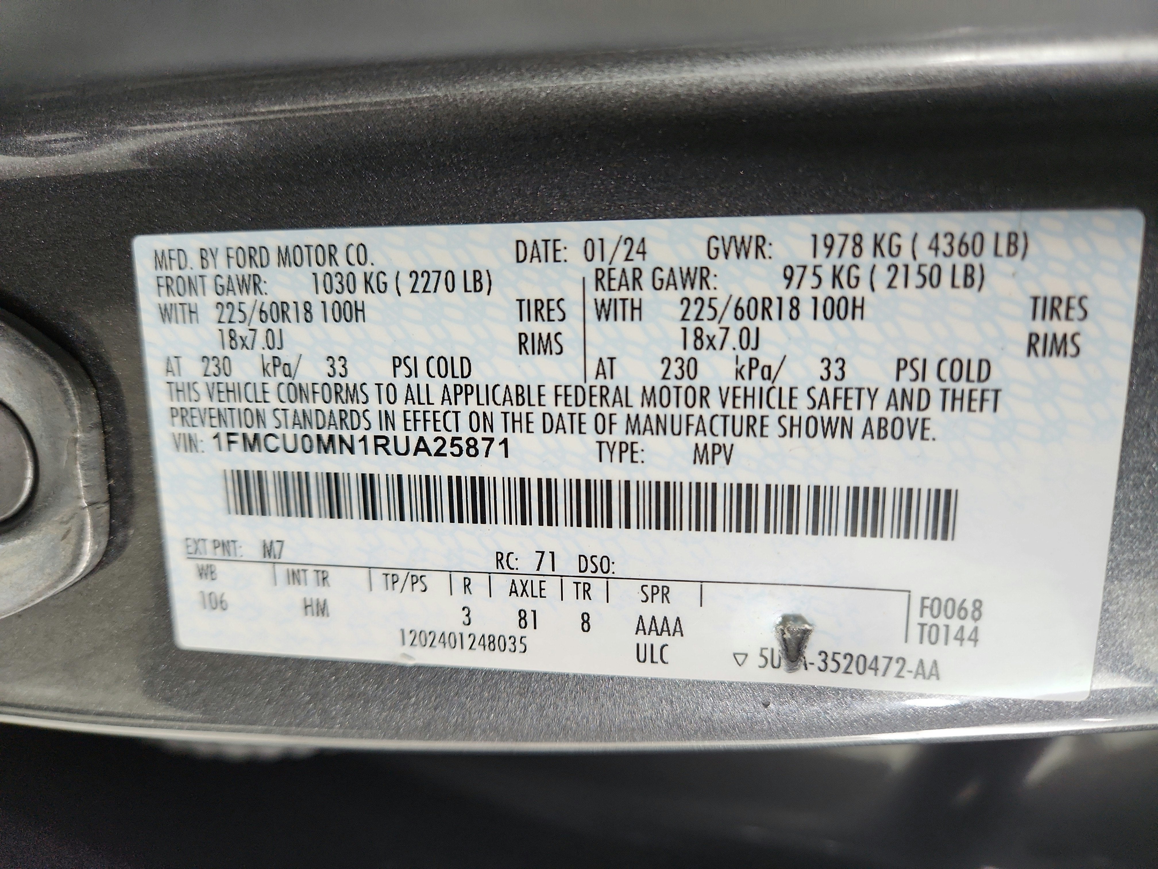 2024 Ford Escape ST-Line