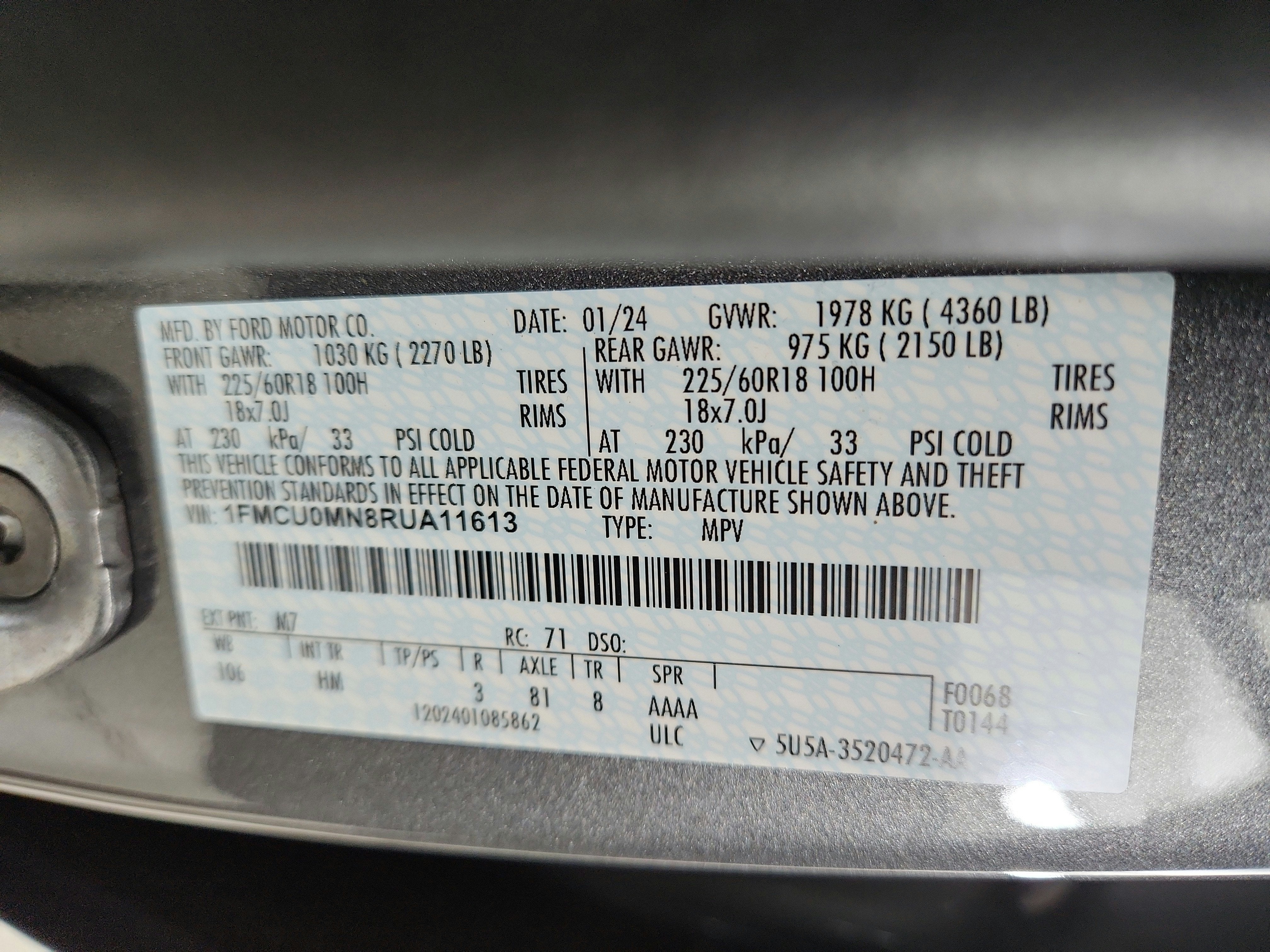 2024 Ford Escape ST-Line