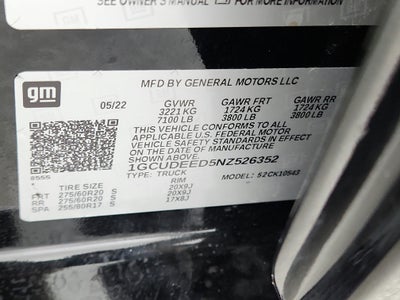 2022 Chevrolet Silverado 1500 4WD Crew Cab 147" RST