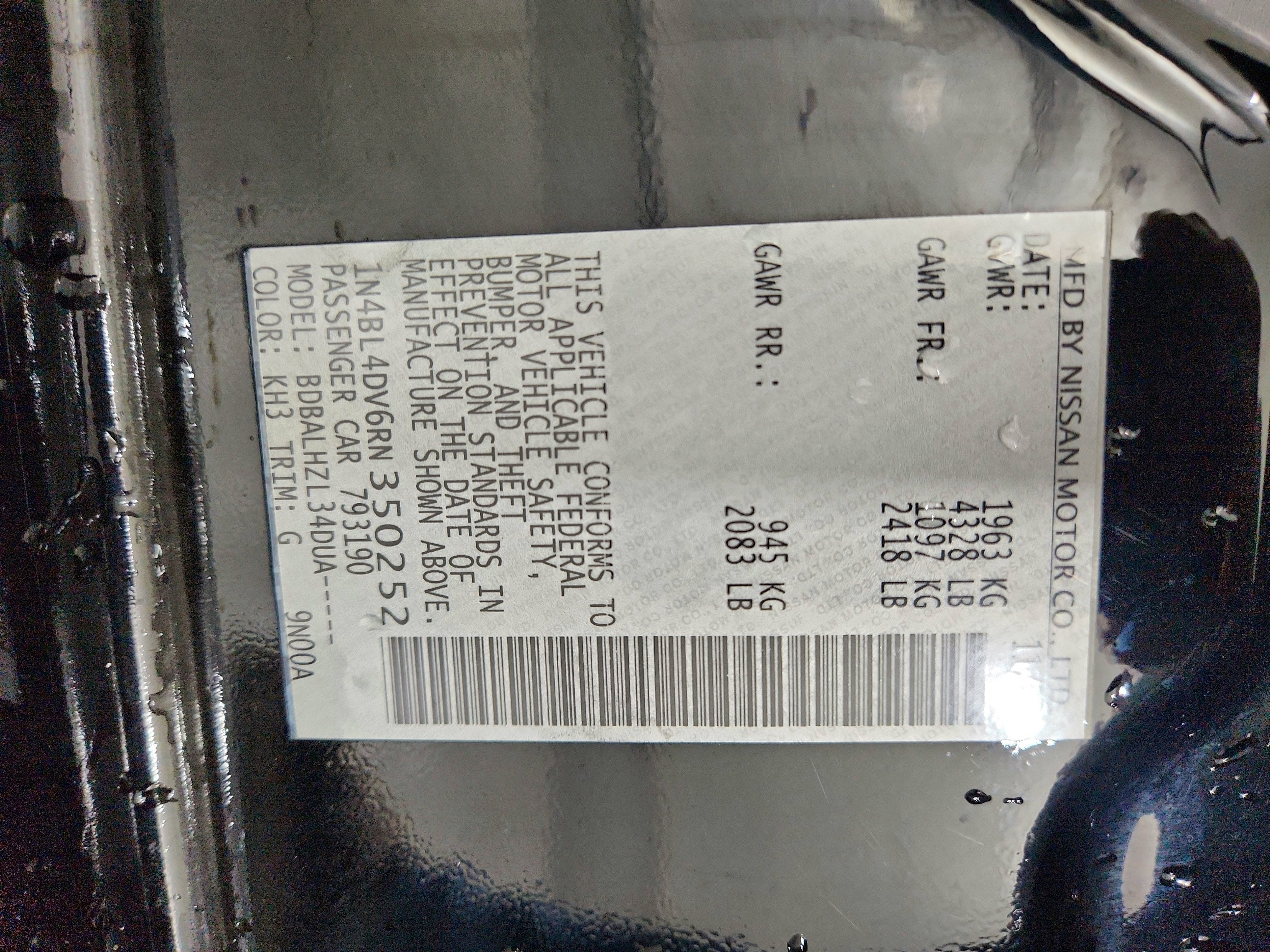 2024 Nissan Altima 2.5 SV