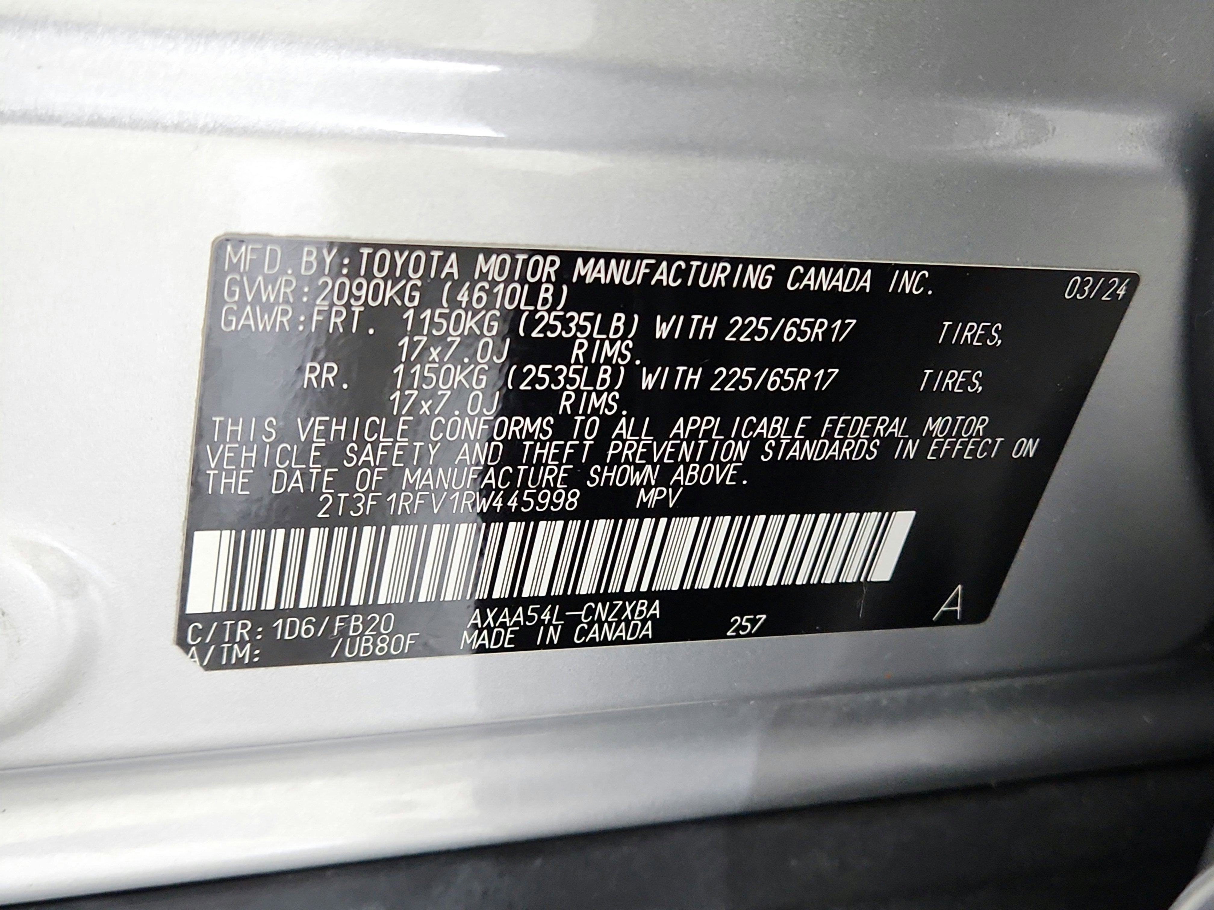 2024 Toyota RAV4 LE