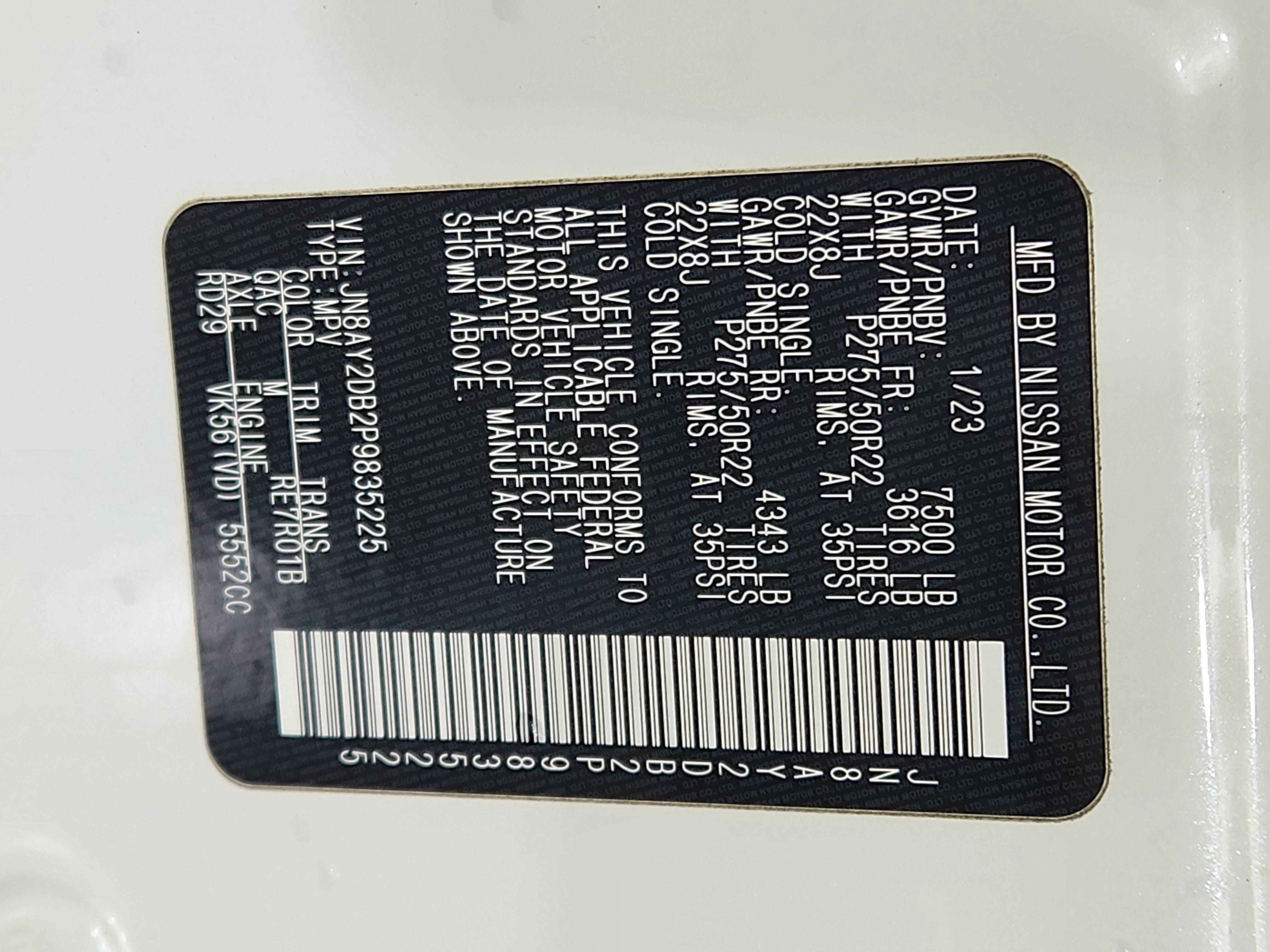 2023 Nissan Armada Platinum