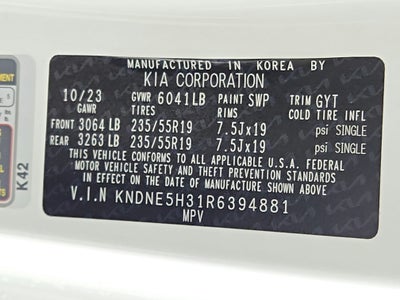 2024 Kia Carnival MPV SX Prestige FWD